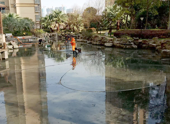 什邡景观池淤泥清理
